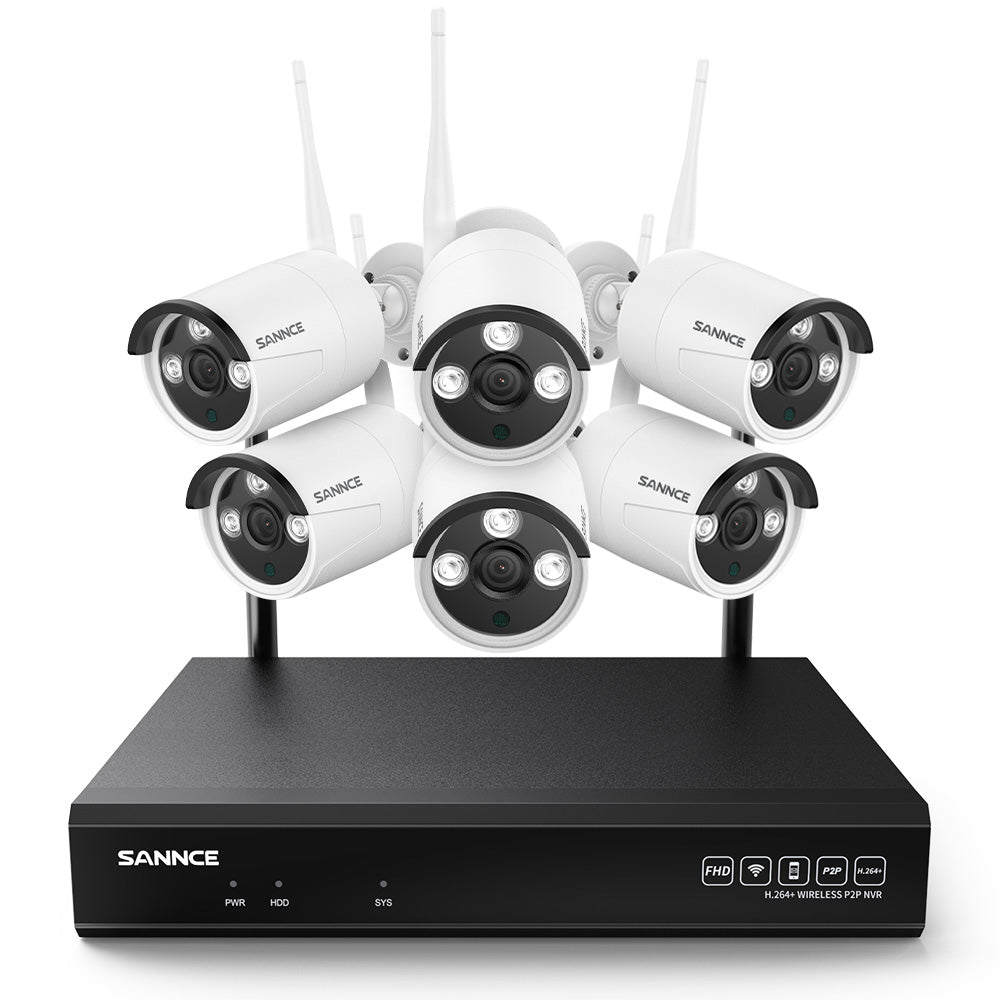 10CH 3MP Kit caméra de surveillance sans fil avec enregistrement audio -  SANNCE Store