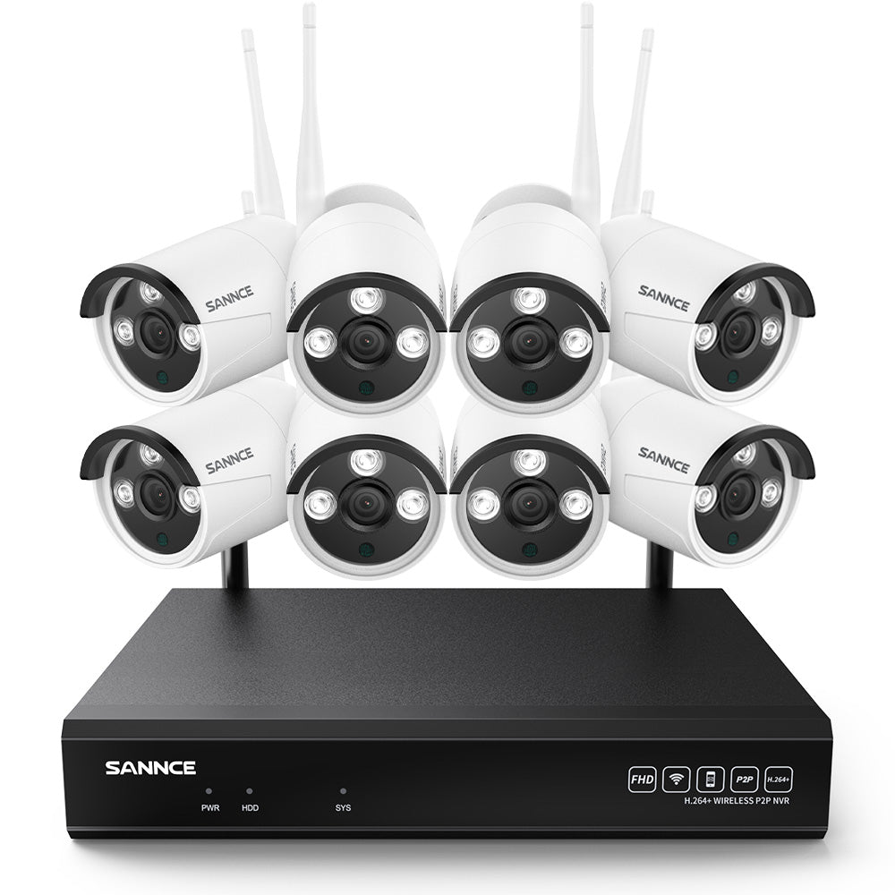10CH 3MP Kit caméra de surveillance sans fil avec enregistrement audio -  SANNCE Store –
