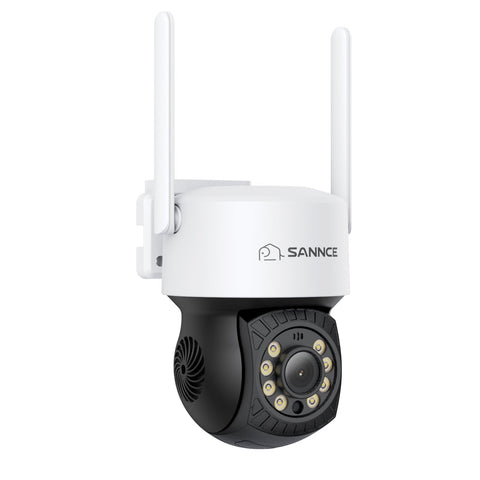 5MP PT Caméra de Sécurité Sans Fil , Panoramique & Inclinaison, 2 Caméras IP WiFi pour NVR SANNCE N48WHE, Détection Humaine AI, Compatible avec Alexa, Vision Nocturne de 100 pieds, Accès à Distance & Alertes Intelligentes de Mouvement