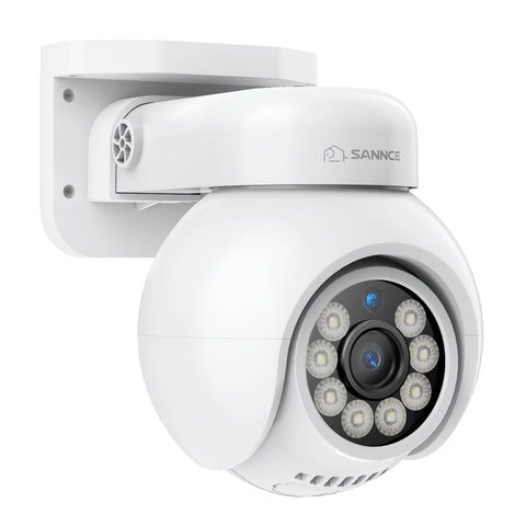 PoE PT 8 Canaux 4K Système de Caméra de Sécurité , 2 Caméras IP Panoramique et 4 Inclinaison 8MP, Alertes Intelligentes Personne/Véhicule, Audio Bidirectionnel, Compatible ONVIF