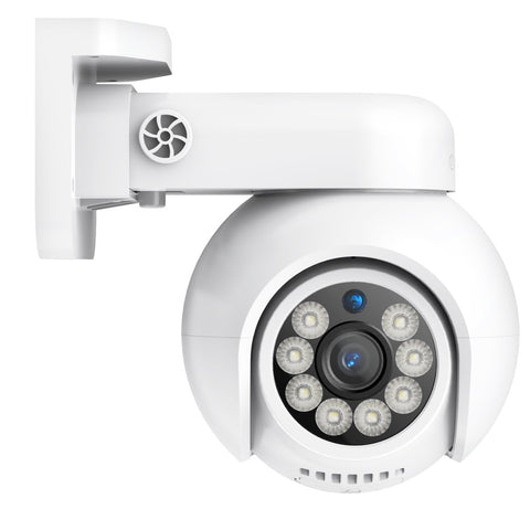 PoE PT 8 Canaux 4K Système de Caméra de Sécurité , 2 Caméras IP Panoramique et Inclinaison 8MP, Alertes Intelligentes Personne/Véhicule, Audio Bidirectionnel, Compatible ONVIF
