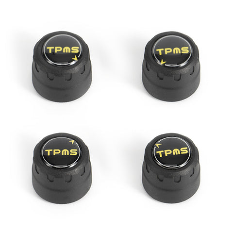 Système de surveillance de la pression des pneus (TPMS), Bluetooth 5.0, 5 modes d’alarme, 4 capteurs TPMS externes, compatible iOS et Android, détection en temps réel de la pression et de la température, facile à installer.