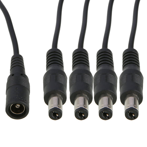 Cordon d'alimentation un quart, 330 mm de long, avec lime à fils, âme en cuivre nu multibrins, connecteur à diapason 5,5*2,1