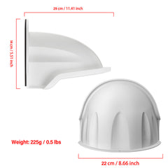 Paquet de 4 Universelle Contre le Soleil Protection et la Pluie pour Caméra Extérieure SANNCE/ANNKE/Hikvision/Nest/Ring/Arlo - Blanc