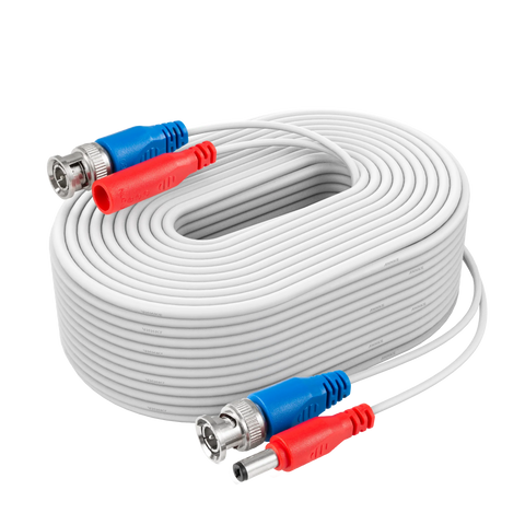 câbles d'alimentation vidéo BNC coupe-feu tout-en-un de 30 m, 100 % certifiés par l'UL