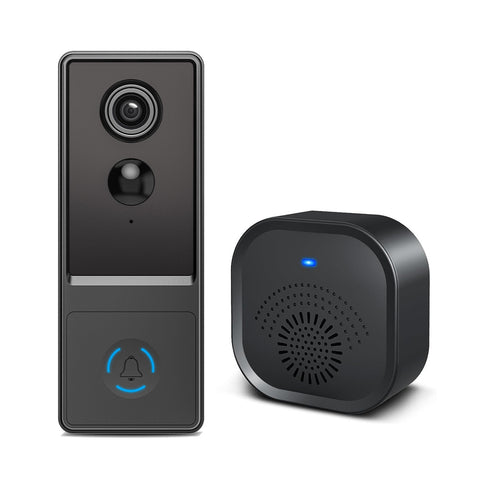 Interphone vidéo Smart Home, sonnette vidéo à distance sans fil  intelligente, sonnette antivol de charge Wifi de vision nocturne haute  définition, bidirectionnelle