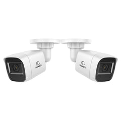 Reconditionné certifié 2MP 2 pièces Caméras extérieures en forme de balle, Détection intelligente de personnes / véhicules / mouvements (Pack de 2)