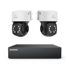 5MP 8 canaux Pt système de caméra de sécurité - hybride 5 - en - 1 DVR, caméra CCTV PTZ, vision nocturne de 100 pieds, détection de mouvement, extérieur, étanche