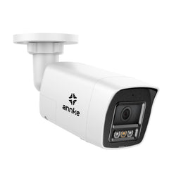 Caméra de sécurité PoE extérieure à double lumière ANNKE 4K, avec rapport d'aspect 16:9, vision de jour et de nuit, détection de personnes et de véhicules, H.265+, audio bidirectionnel, stockage local max.