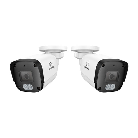 Caméra de sécurité IP PoE Full HD 5MP, 2 pièces, vision nocturne, détection avancée, étanchéité IP67