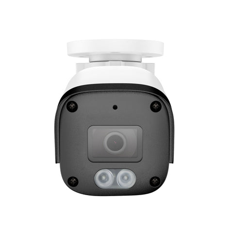 Système de vidéosurveillance PoE 4K avec audio, compression S+265, détection par IA, vision nocturne couleur à double éclairage, étanchéité IP67 (NVR 8 canaux + 6 caméras)