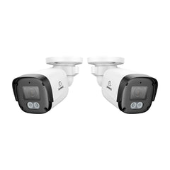 2 pièces Caméra de sécurité IP PoE Full HD 3MP, communication bidirectionnelle