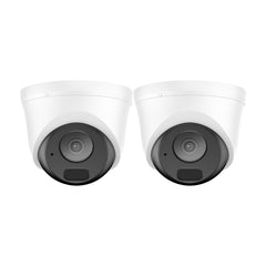 2 pièces Caméra de sécurité IP PoE Full HD 3MP, communication bidirectionnelle