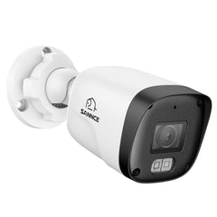 2 pièces Caméra de sécurité IP PoE Full HD 3MP, communication bidirectionnelle