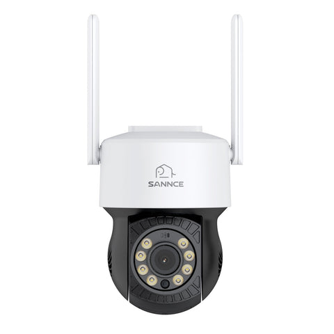 Kit Vidéosurveillance WiFi 5MP 16 Canaux, NVR 8MP, Caméras PT, Détection IA, Audio, Vision Nocturne, Compatible Alexa (2 PT + 1 Double Objectif 4MP)