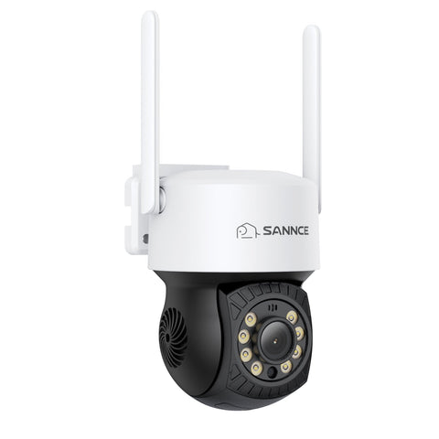 Système de caméras de surveillance CCTV PT sans fil 5MP à 16 canaux avec NVR 8MP, 4 caméras IP Wi-Fi 5MP motorisées (Pan & Tilt), enregistrement audio, détection humaine par IA, compatible avec Alexa
