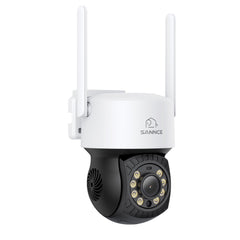Kit Vidéosurveillance WiFi 5MP 16 Canaux, NVR 8MP, Caméras PT, Détection IA, Audio, Vision Nocturne, Compatible Alexa (2 PT + 2 Double Objectif 4MP)