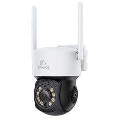 Kit Vidéosurveillance WiFi 5MP 16 Canaux, NVR 8MP, Caméras PT, Détection IA, Audio, Vision Nocturne, Compatible Alexa (2 PT + 1 Double Objectif 4MP)
