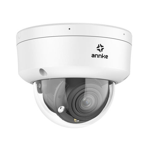 4K 4X Zoom Optique PoE Caméra de Surveillance Extérieure, Objectif Vari focal Motorisé 2,8 - 12 mm, Vision Nocturne ANNKE Smart Dual Light, Détection de Mouvement 2.0, Microphone Intégral