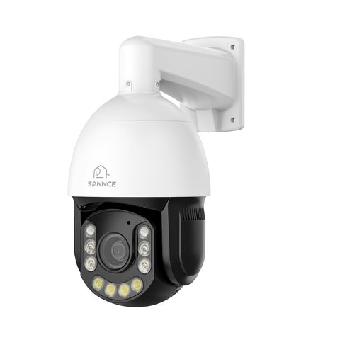 Système de Surveillance NVR PoE 4K à 8 Canaux avec 4 Caméras PTZ 8MP Zoom Optique 20X, Suivi Automatique, Audio Bidirectionnel, Vision Nocturne