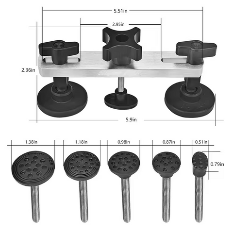 Kit de Réparation de Bosses de Voiture de Haute Qualité - Enlève Puissamment les Bosses de Voiture avec un Kit de Réparation Sans Peinture et un Extracteur en Pont