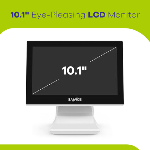 2K Super HD 10 Channel NVR, 10.1'' LCD Monitor, Smart Motion Alerts, AI Human Recognition, Work with Alexa