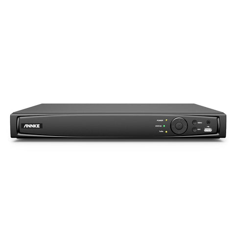 ANNKE 4K 16 canaux H.265+ NVR PoE, avec deux baies pour disques durs, prise en charge du RTSP, compatible avec Alexa