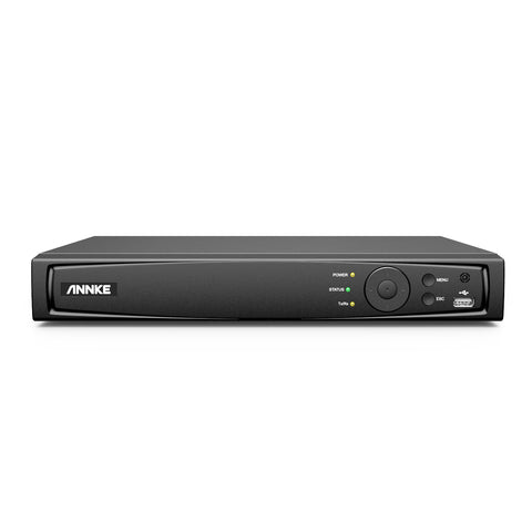 ANNKE 4K 8 canaux NVR H.265+ avec alimentation par Ethernet (PoE), prise en charge du RTSP, compatible avec Alexa