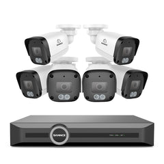 Système de sécurité PoE 3MP 8 canaux, NVR 6MP, S+265, détection de mouvement intelligente, lecture intelligente, notification intelligente avec image jointe