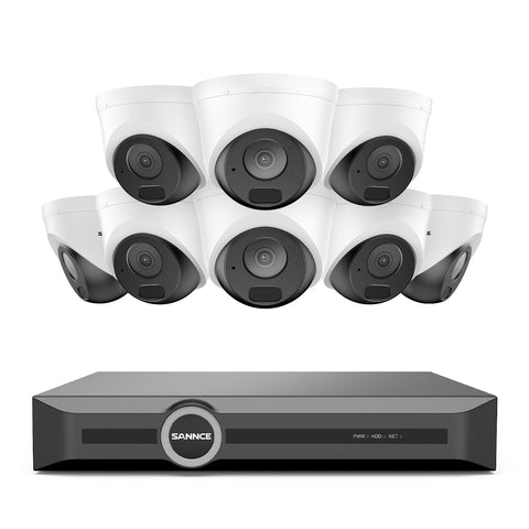 Système de sécurité PoE 3MP 8 canaux, NVR 6MP, S+265, détection de mouvement intelligente, lecture intelligente, notification intelligente avec image jointe