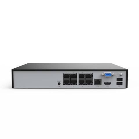 Système de sécurité PoE 3MP 8 canaux, NVR 6MP, S+265, détection de personnes et de véhicules, lecture intelligente, notification intelligente avec image jointe