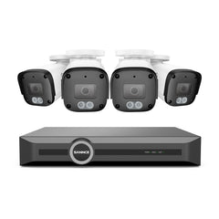 Système de sécurité PoE 5 MP 8 canaux, NVR 6 MP, S+265, capacité de stockage 256 Go sur carte TF, détection de personnes et de véhicules, lecture intelligente, notification intelligente avec image jointe