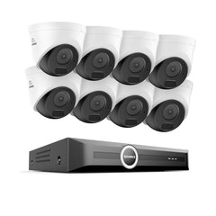 Système de sécurité PoE 3MP 8 canaux, NVR 6MP, S+265, détection de mouvement intelligente, lecture intelligente, notification intelligente avec image jointe