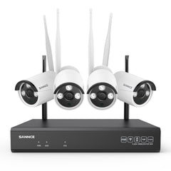 Système de caméra de sécurité sans fil 5MP 16 canaux, NVR 8MP, caméra IP WiFi 5MP, audio bidirectionnel, étanchéité IP66, détection humaine intelligente AI, fonctionne avec Alexa