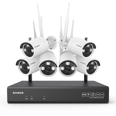 Système de caméra de sécurité sans fil 4K 8 canaux, NVR 8MP, caméra IP WiFi 8MP, audio bidirectionnel, étanchéité IP66, détection humaine intelligente AI, fonctionne avec Alexa