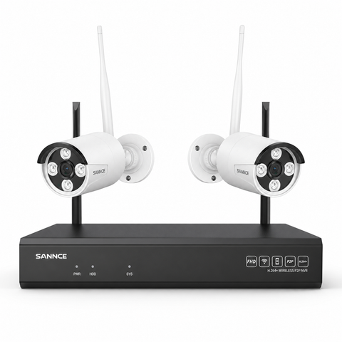 Système de caméra de sécurité sans fil 4K 8 canaux, NVR 8MP, caméra IP WiFi 8MP, audio bidirectionnel, étanchéité IP66, détection humaine intelligente AI, fonctionne avec Alexa