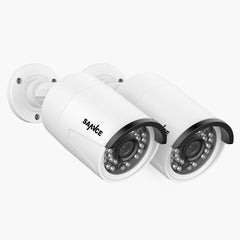 Certified Refurbished 3MP Caméra IP Bullet PoE Full HD avec enregistrement audio pour SANNCE NVR N98PBD/N96PBK