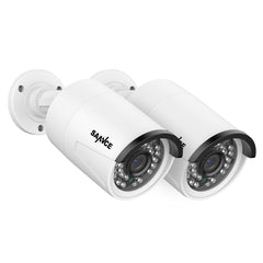 Certifié remis Caméra IP de sécurité extérieure PoE Super HD 5MP avec enregistrement audio pour SANNCE NVR N98PBD/N96PBK (lot de 2)