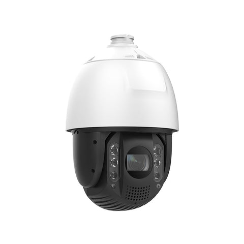 4K 25X Zoom optique PoE PTZ Caméra dôme rapide, IK10 anti-vandalisme, objectif 5,9-147,5 mm, détection intelligente, vision nocturne couleur de 660 ft, alarme sonore et visuelle