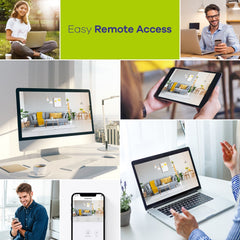 Certifié remis à neuf Kit caméra de surveillance sans fil avec enregistrement audio, 8MP 10CH NVR sans fil + 4x3MP 2K caméra de surveillance extérieure sans fil AI Human Detection IP66 étanche supporte Amazon Alexa