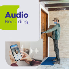 Système de Sécurité Domestique - Enregistrement Audio, 4K 8 Canaux NVR PoE Filaire, 4 Caméras Bullet CCTV IP 3MP