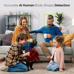 10 Canaux 5MP PT Système de Caméra Sécurité Sans Fil, NVR 8MP, 4 PT Caméra & 2 bullet Caméra, Panoramique & Inclinaison, Audio Bidirectionnel, Étanche IP66, Détection Intelligente de l'IA Humaine, Compatible Avec Alexa