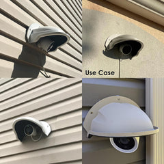 Paquet de 4 Universelle Contre le Soleil Protection et la Pluie pour Caméra Extérieure SANNCE/ANNKE/Hikvision/Nest/Ring/Arlo - Blanc