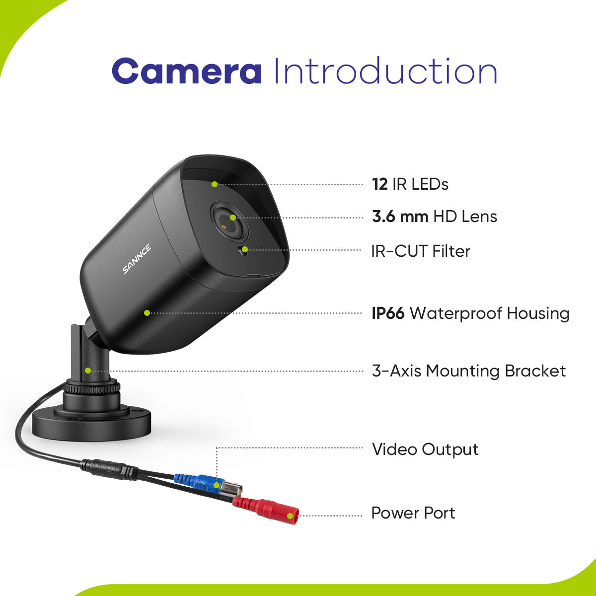 Caméra IP filaire