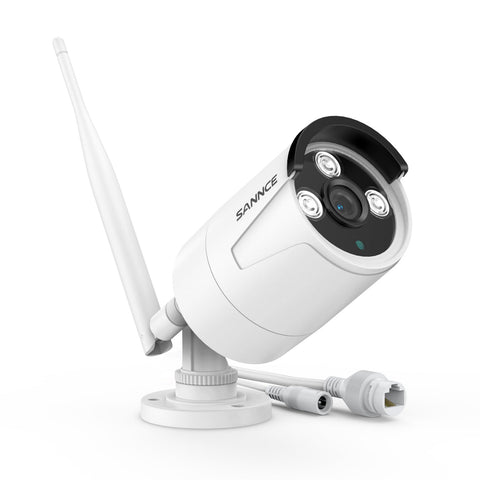 Système de caméra de sécurité sans fil 10 canaux 5MP avec audio bidirectionnel, étanche IP66, détection intelligente des humains avec IA, compatible avec Alexa