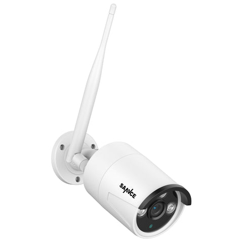 3MP Caméra de sécurité sans fil, 2Pcs WiFi IP Caméras pour SANNCE N48WHE NVR, détection humaine AI, fonctionne avec Alexa, vision nocturne 100ft, accès à distance & alertes de mouvement intelligentes