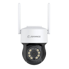 10 Canaux 5MP PT Système de Caméra Sécurité Sans Fil, NVR 8MP, 2 PT Caméra & 6 bullet Caméra, Panoramique & Inclinaison, Audio Bidirectionnel, Étanche IP66, Détection Intelligente de l'IA Humaine, Compatible Avec Alexa