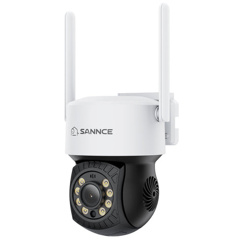 3MP PT Caméra de sécurité sans fil, panoramique & inclinaison Caméras IP WiFi pour SANNCE N48WHE NVR, détection humaine AI, fonctionne avec Alexa, 100ft Vision de nuit, accès à distance & alertes de mouvement intelligentes