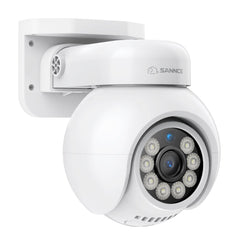 PoE PT 8 Canaux 4K Système de Caméra de Sécurité , 2 Caméras IP Panoramique et 2 Inclinaison 8MP, Alertes Intelligentes Personne/Véhicule, Audio Bidirectionnel, Compatible ONVIF