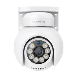 PoE PT 8 Canaux 4K Système de Caméra de Sécurité , 4 Caméras IP Panoramique et 4 Inclinaison 8MP, Alertes Intelligentes Personne/Véhicule, Audio Bidirectionnel, Compatible ONVIF